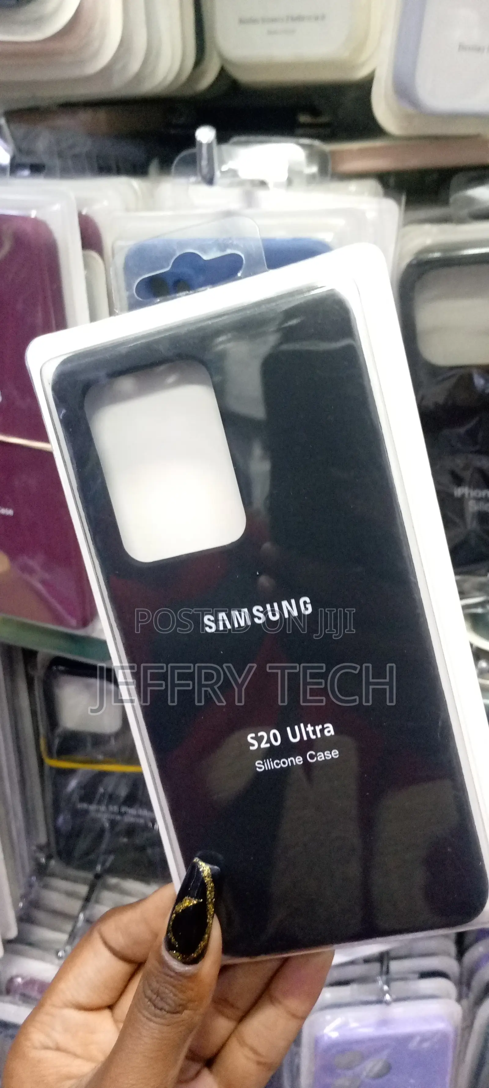 Silicon Samsung S20 Ultra Black Back Cover