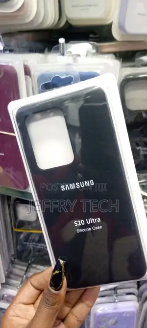 Silicon Samsung S20 Ultra Black Back Cover