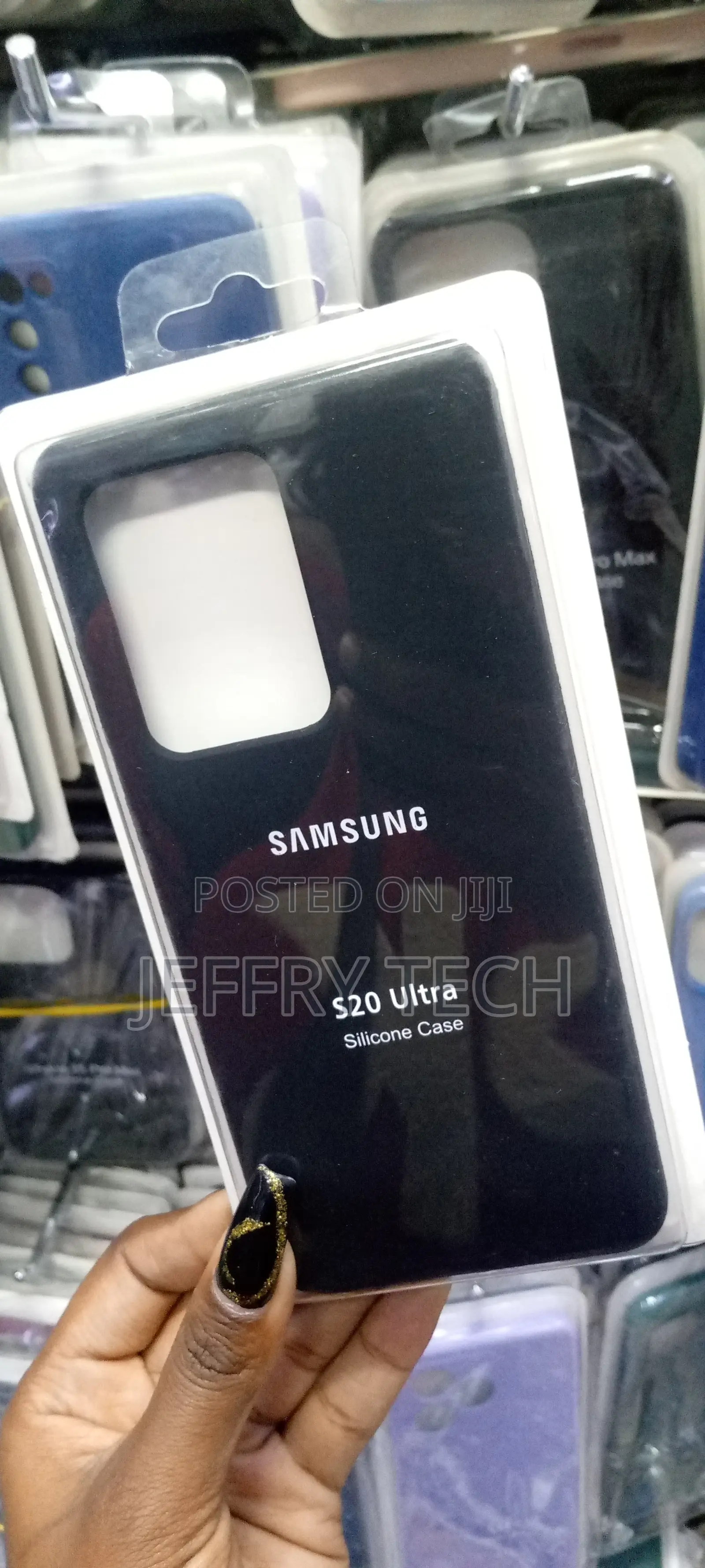 Silicon Samsung S20 Ultra Black Back Cover