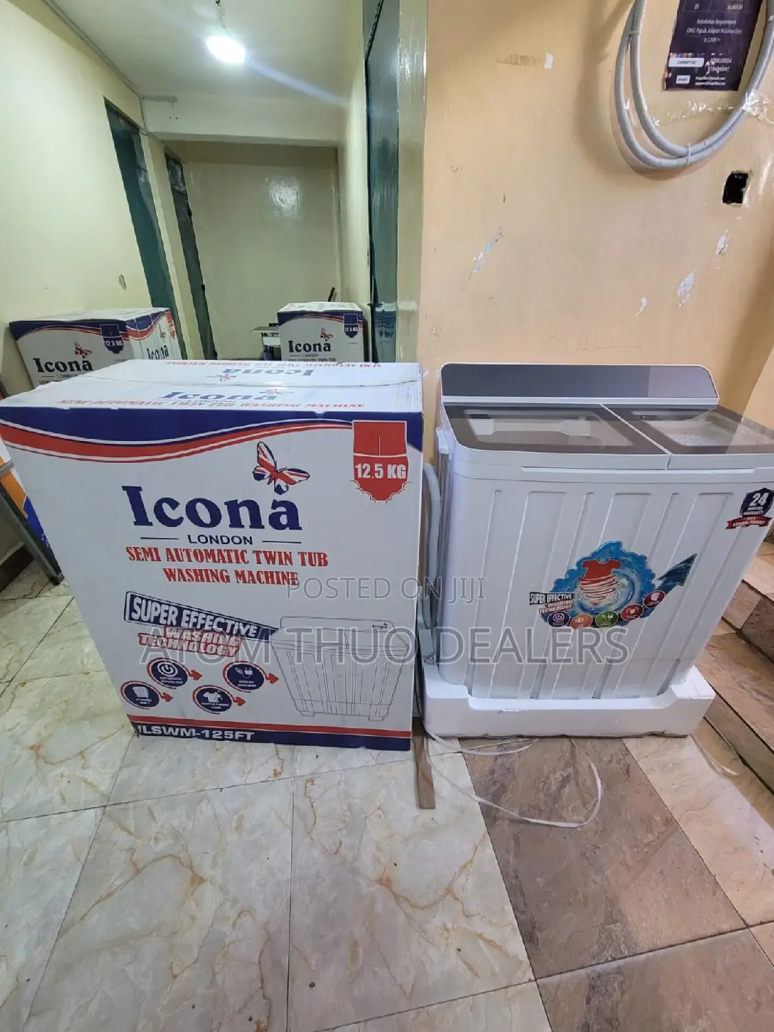 Icona 12.5kgs Twin Tub Washing Machine.