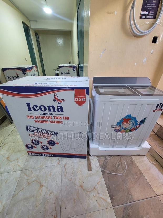 Icona 12.5kgs Twin Tub Washing Machine. - main view