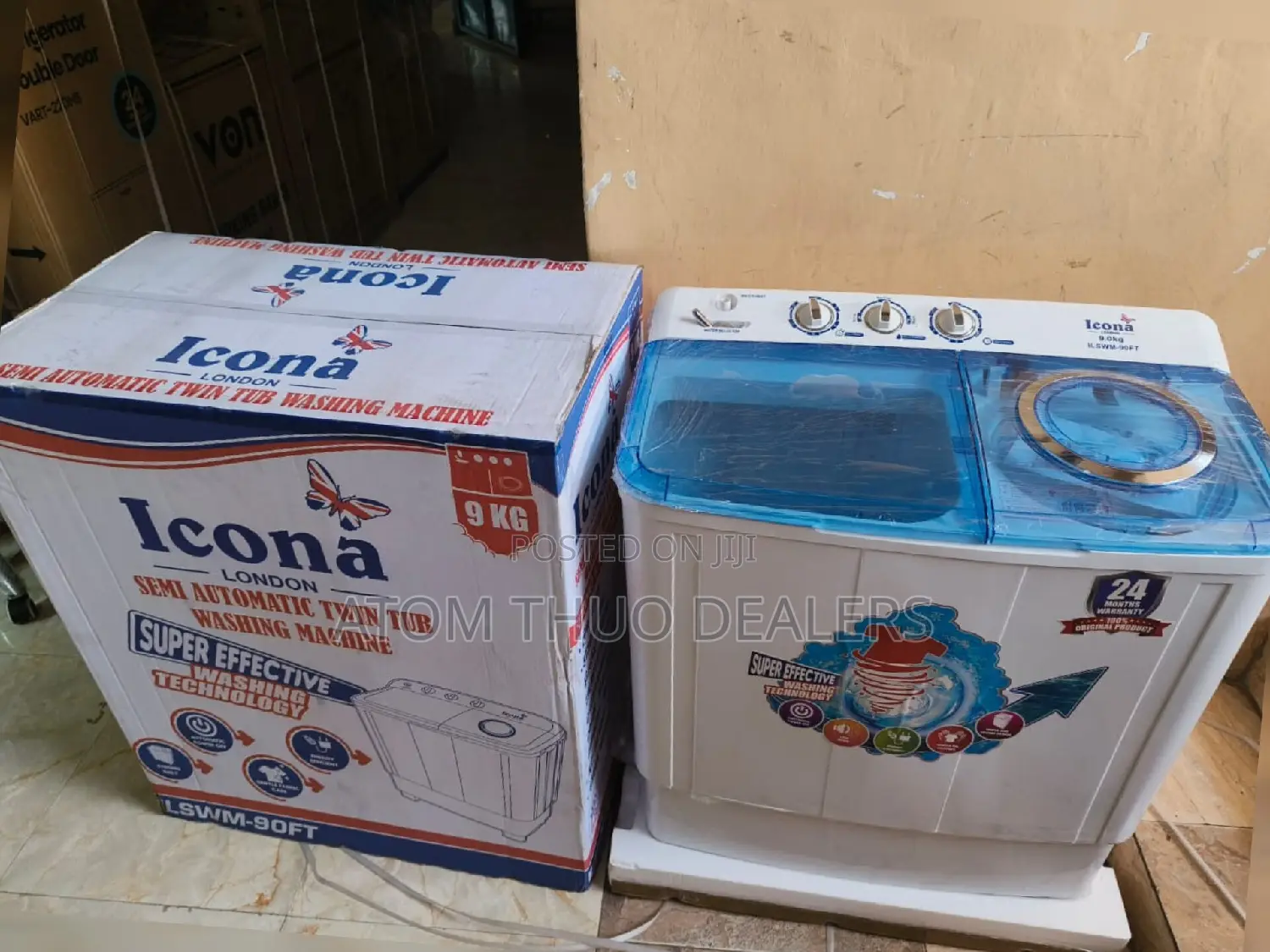 9kgs Icona Twin Tub Washing Machine