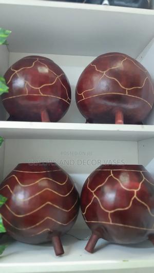 Calabash Brown Red Giraffe Design - thumbnail 2