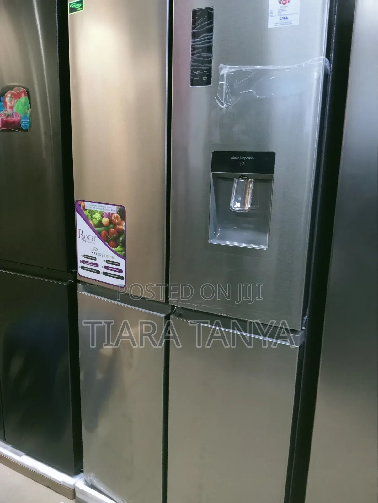 Roch RFR -500d4b 401L Side by Side Fridge