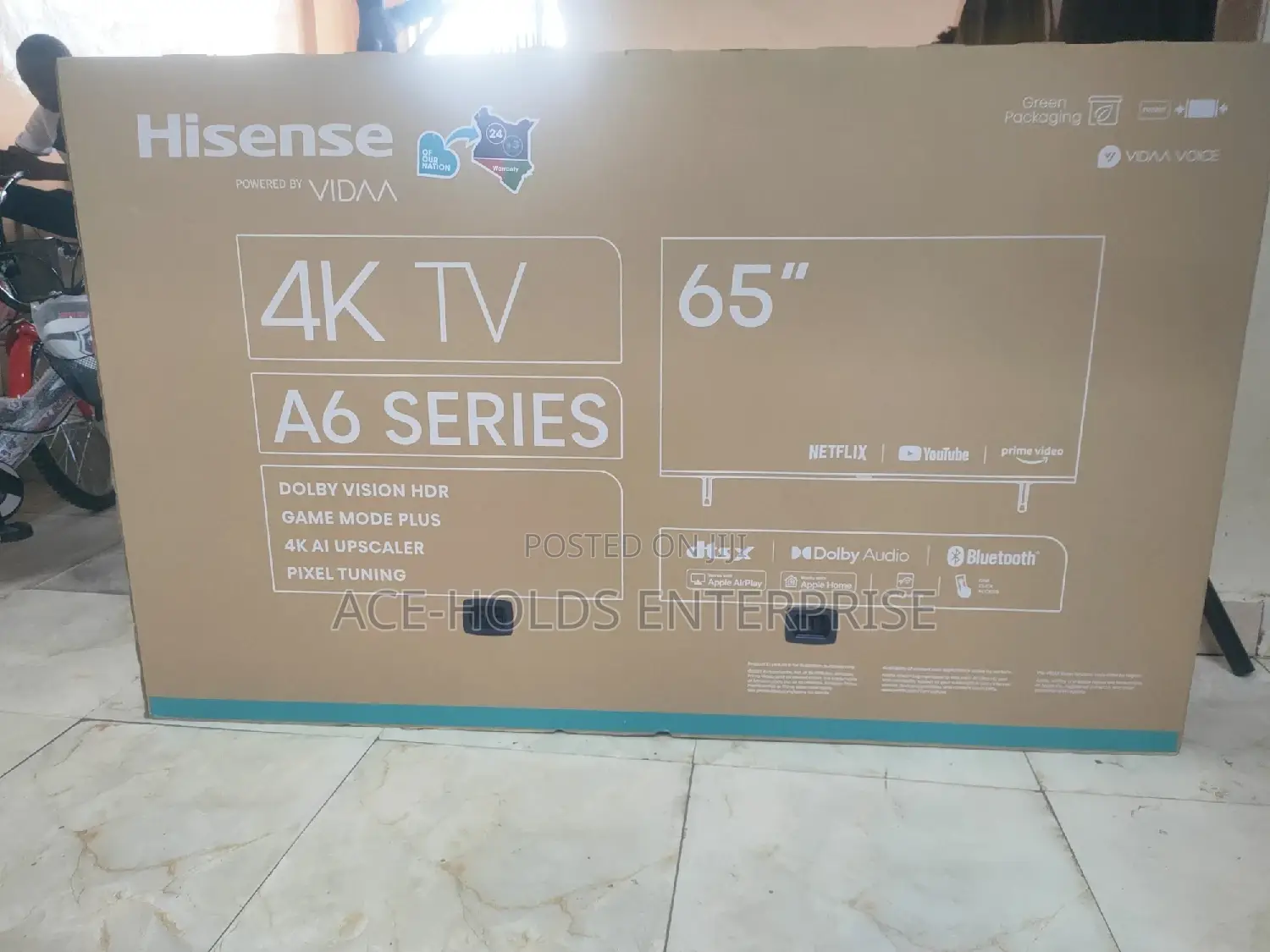 Hisense 65 Smart Uhd Frameles 65a6kken - Vidaa Os Powered