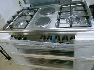 4gas + 2 Electric 90X60 INOX Cooker- Rf/498