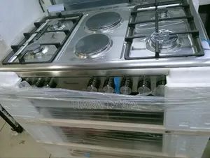 4gas + 2 Electric 90X60 INOX Cooker- Rf/498