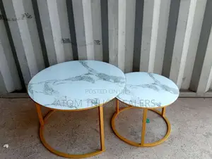 Marble Nesting Coffee Table (Glass Effect)