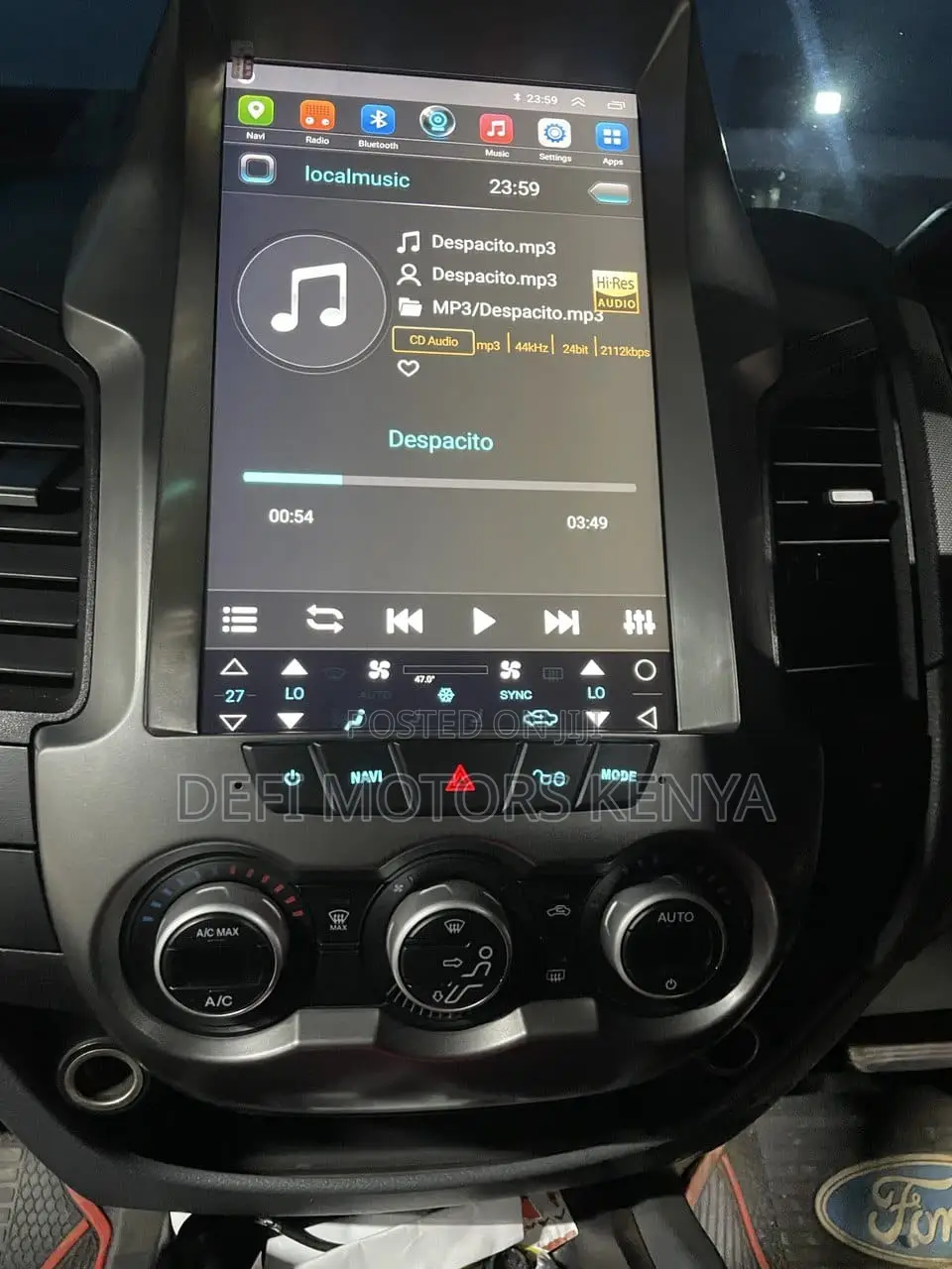 Ford Ranger Tesla Android Screen