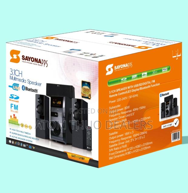 Sayona 3.1ch 1131 Multimedia Speaker System