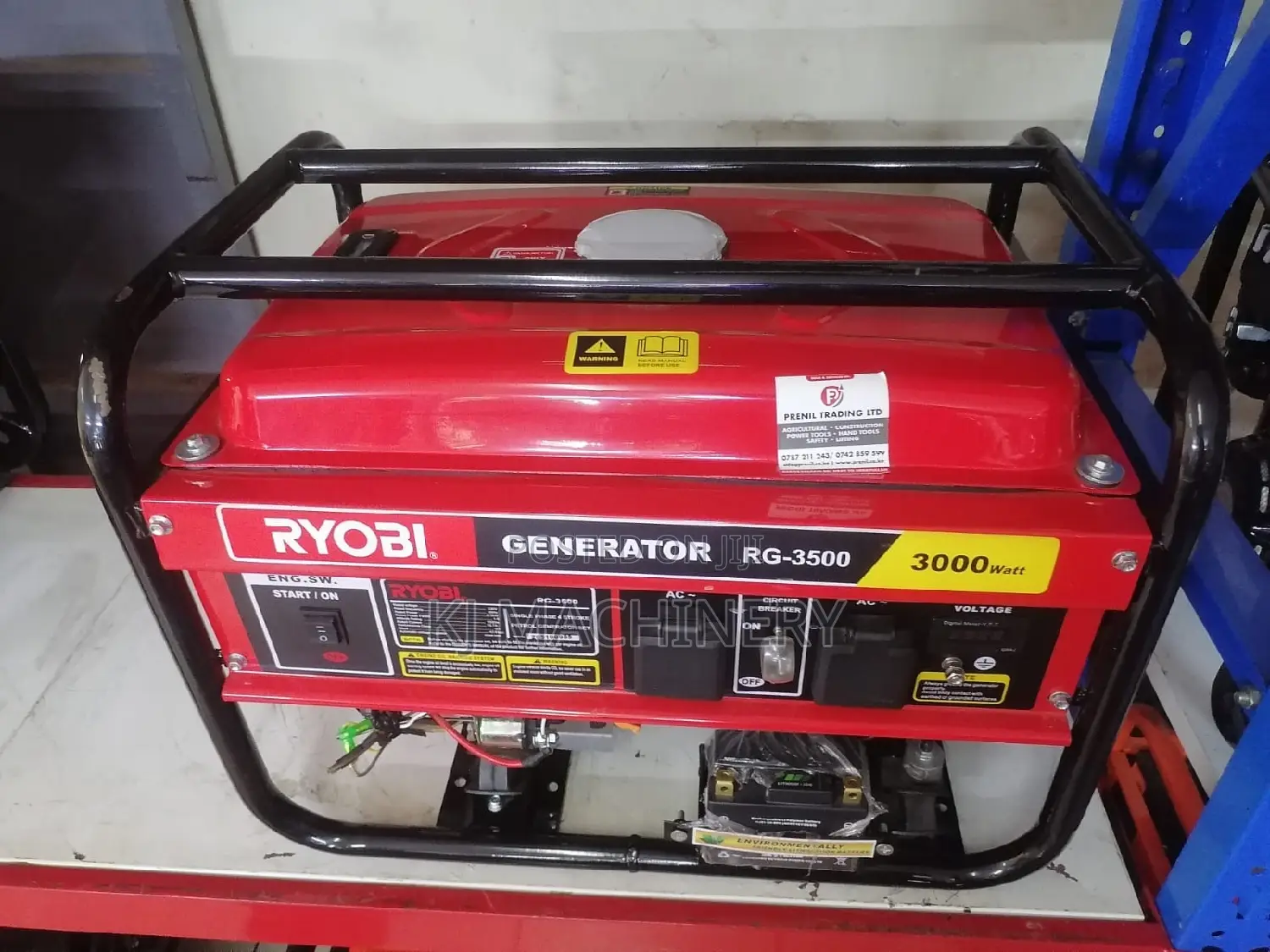 Ryobi Petrol Generator Heavy 5.0kva