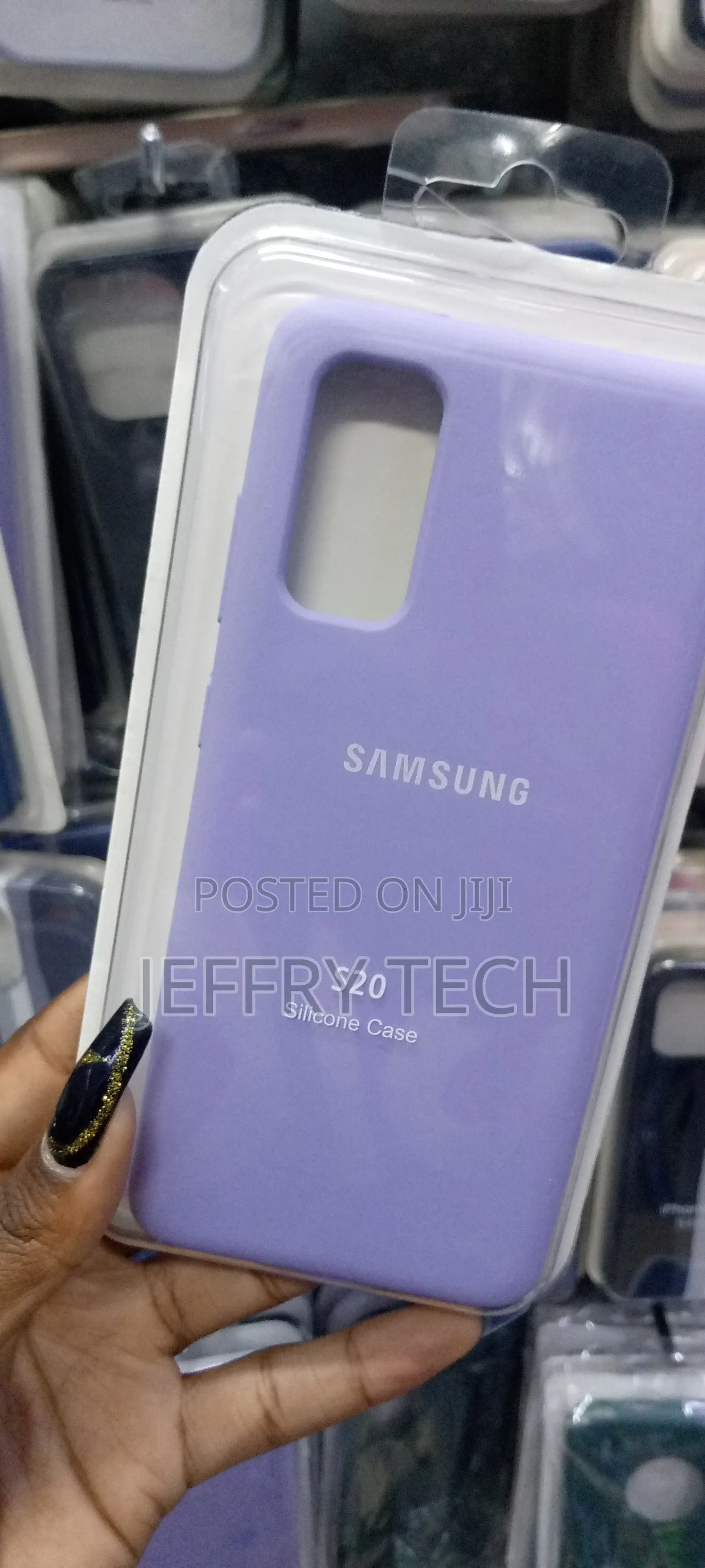 Back Cover for Cell Phone Silicone Violet - For Galaxy S20