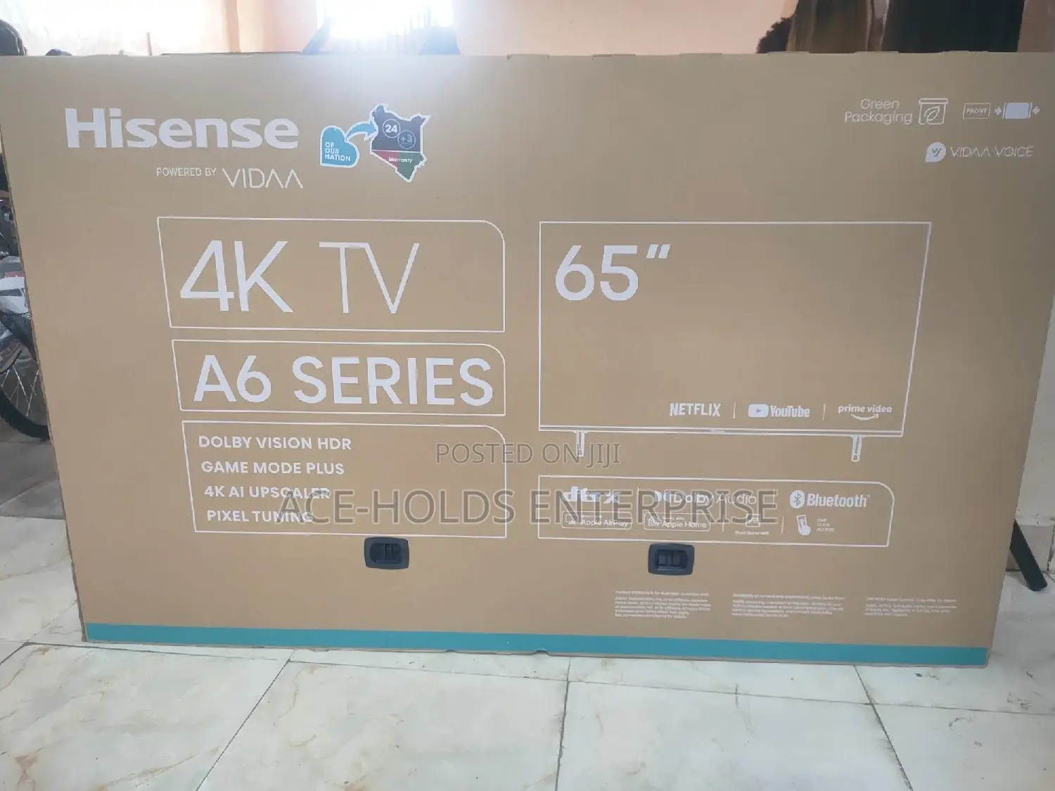 Hisense Smart Tv 65 Smart Uhd Frameless - A6 Series