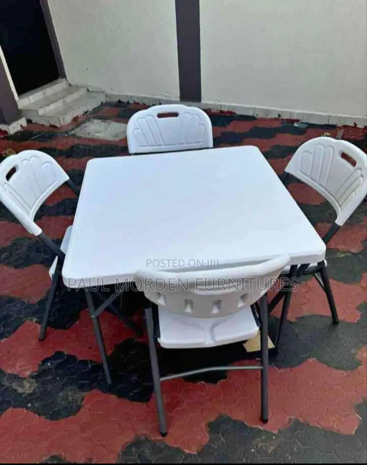 Foldable Table With Four Foldable Chairs