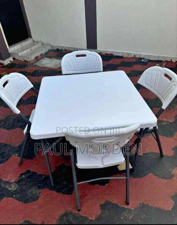 Foldable Table With Four Foldable Chairs