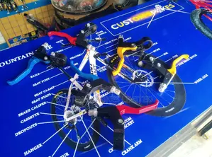 Colored Metallic Brake Handles