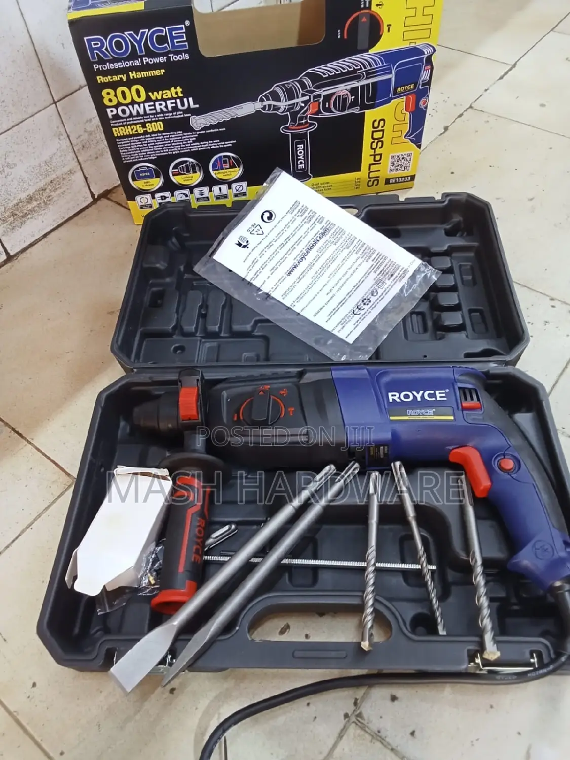 800w Royce Rotary Hammer
