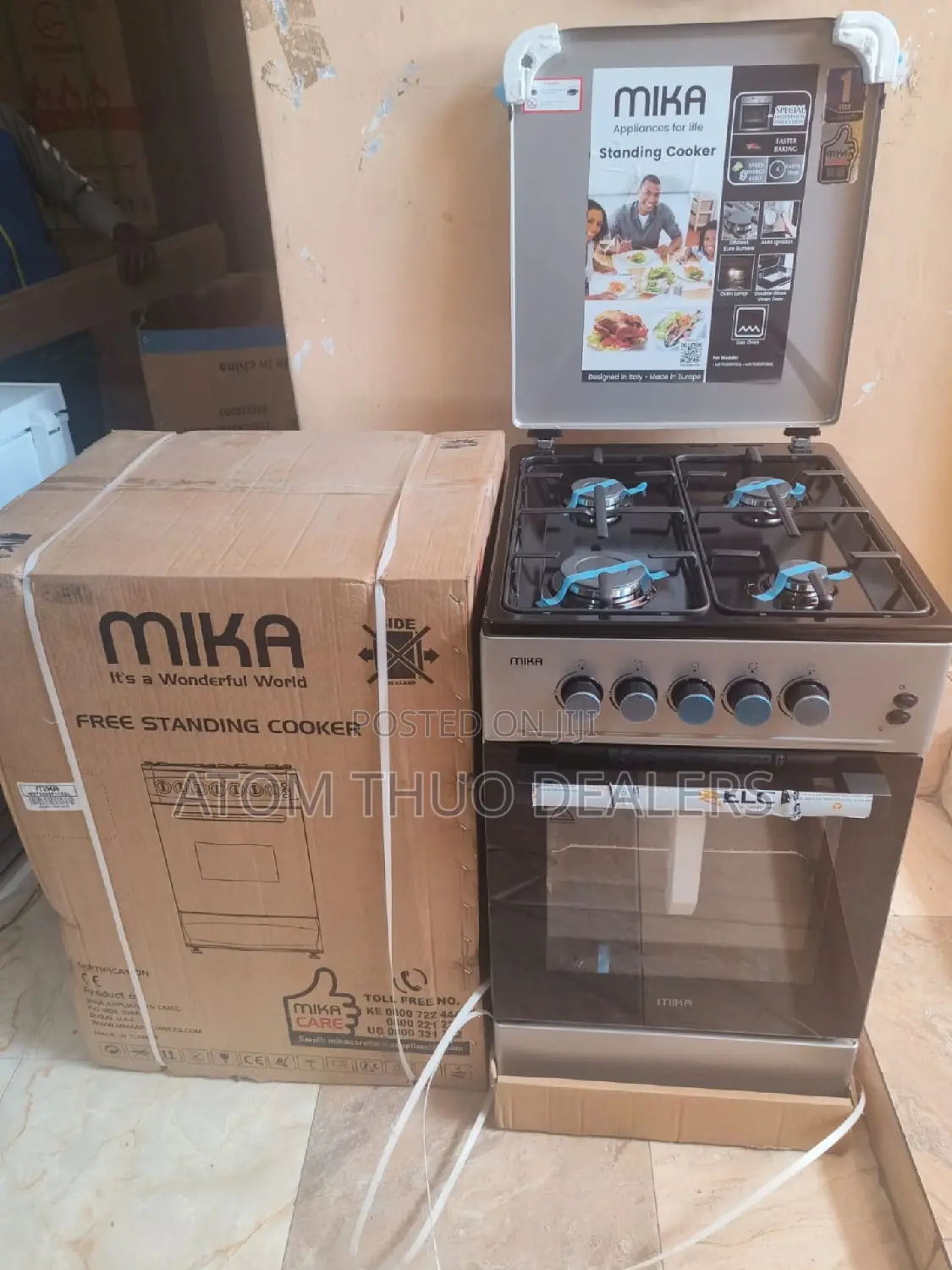 Mika Gas Free Standing Gas Cooker- 50*60, Gas Oven