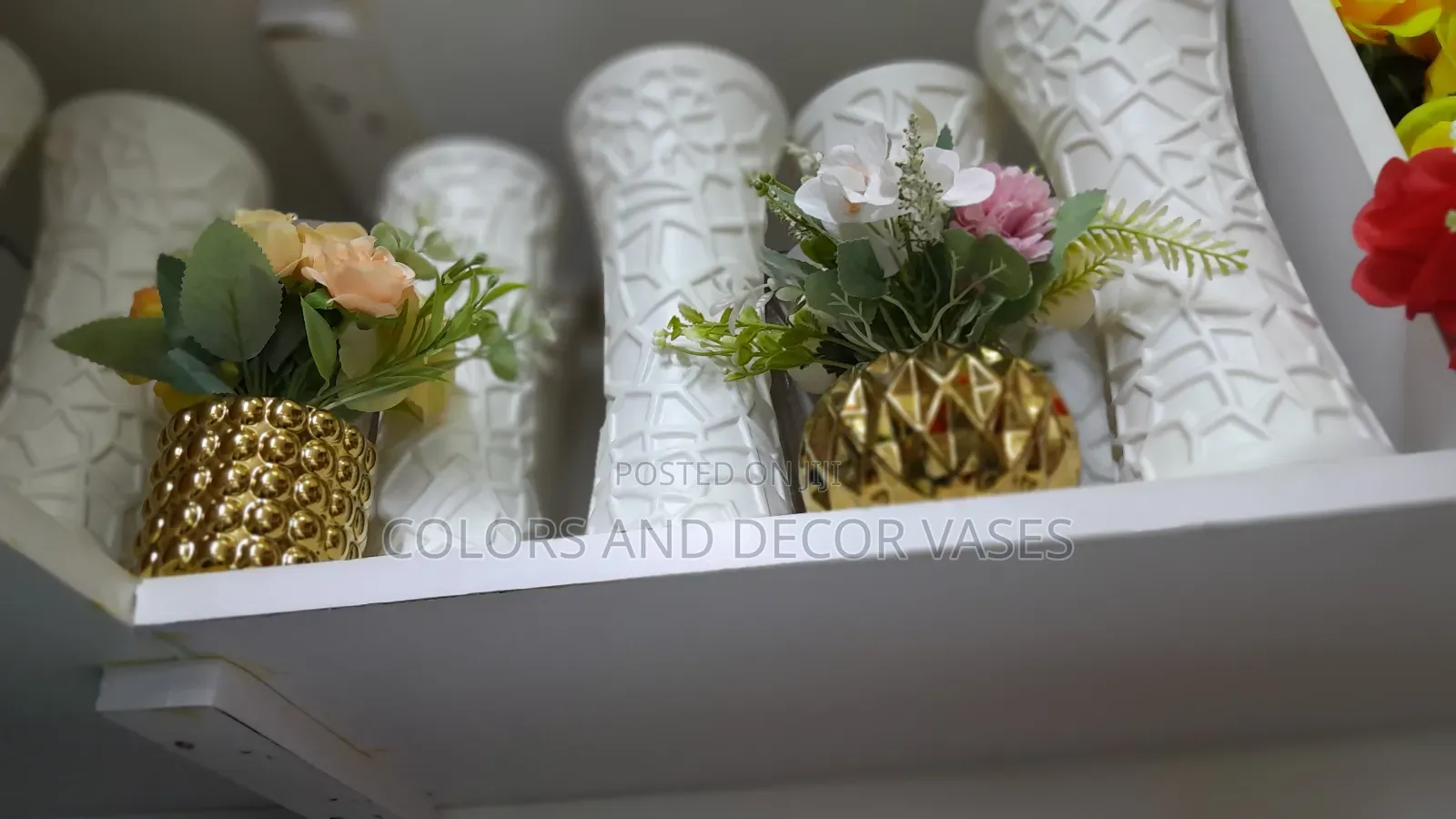 Bonsai Gold Vases