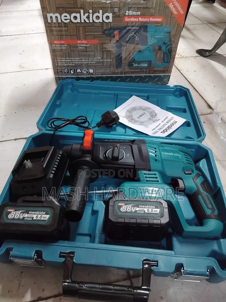 Meakida Cordless Rotary Hammer (88v)