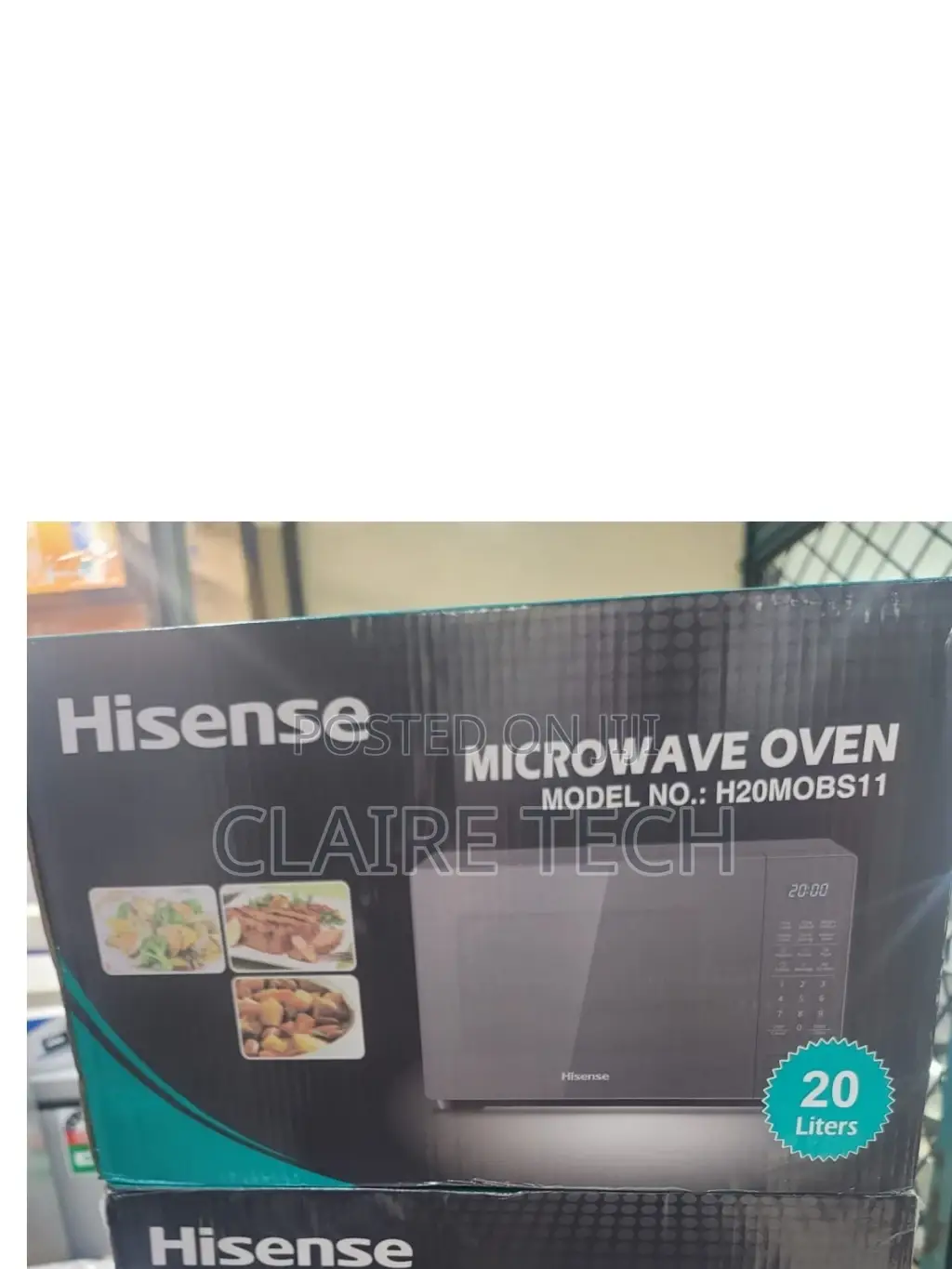 H20MOBS11 Black 20 Litres Digital Hisense Microwave