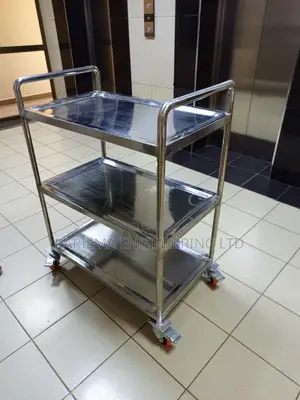 Three Tier Stainless Steel Trolley