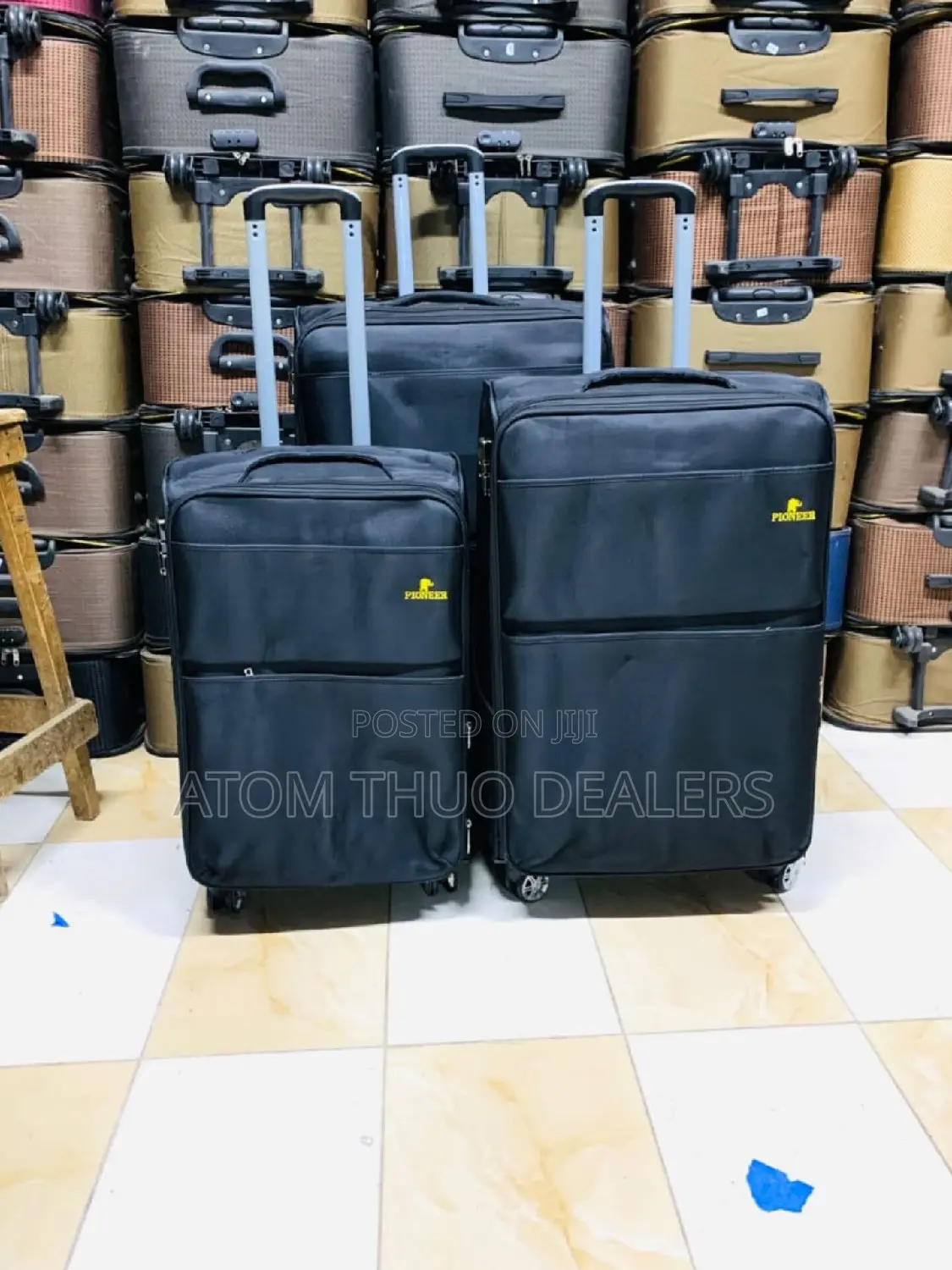 3 in 1 Fabric Laxurious Suitcase Briefcase Travel Bag