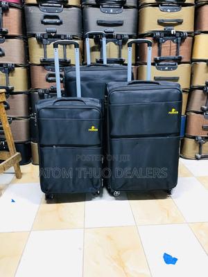 3 in 1 Fabric Laxurious Suitcase Briefcase Travel Bag - thumbnail 2