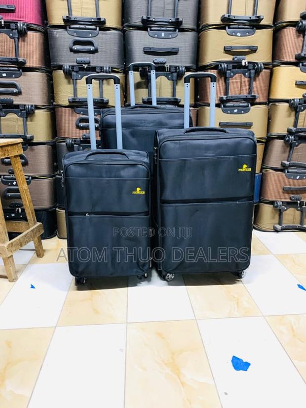 3 in 1 Fabric Laxurious Suitcase Briefcase Travel Bag - thumbnail 3