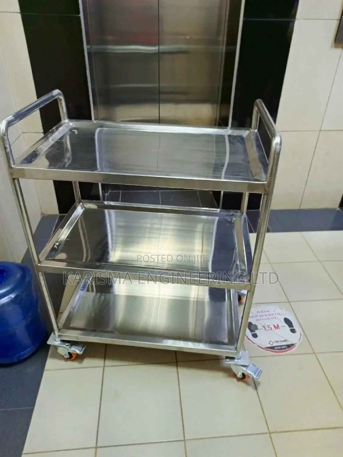 Stainless Steel Trolley Three Tier