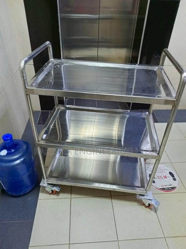 Stainless Steel Trolley Three Tier - thumbnail 3