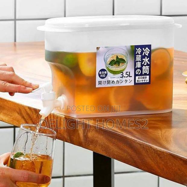 3.5L Table Top or Fridge Juice Container With Dispenser Tap - thumbnail 4