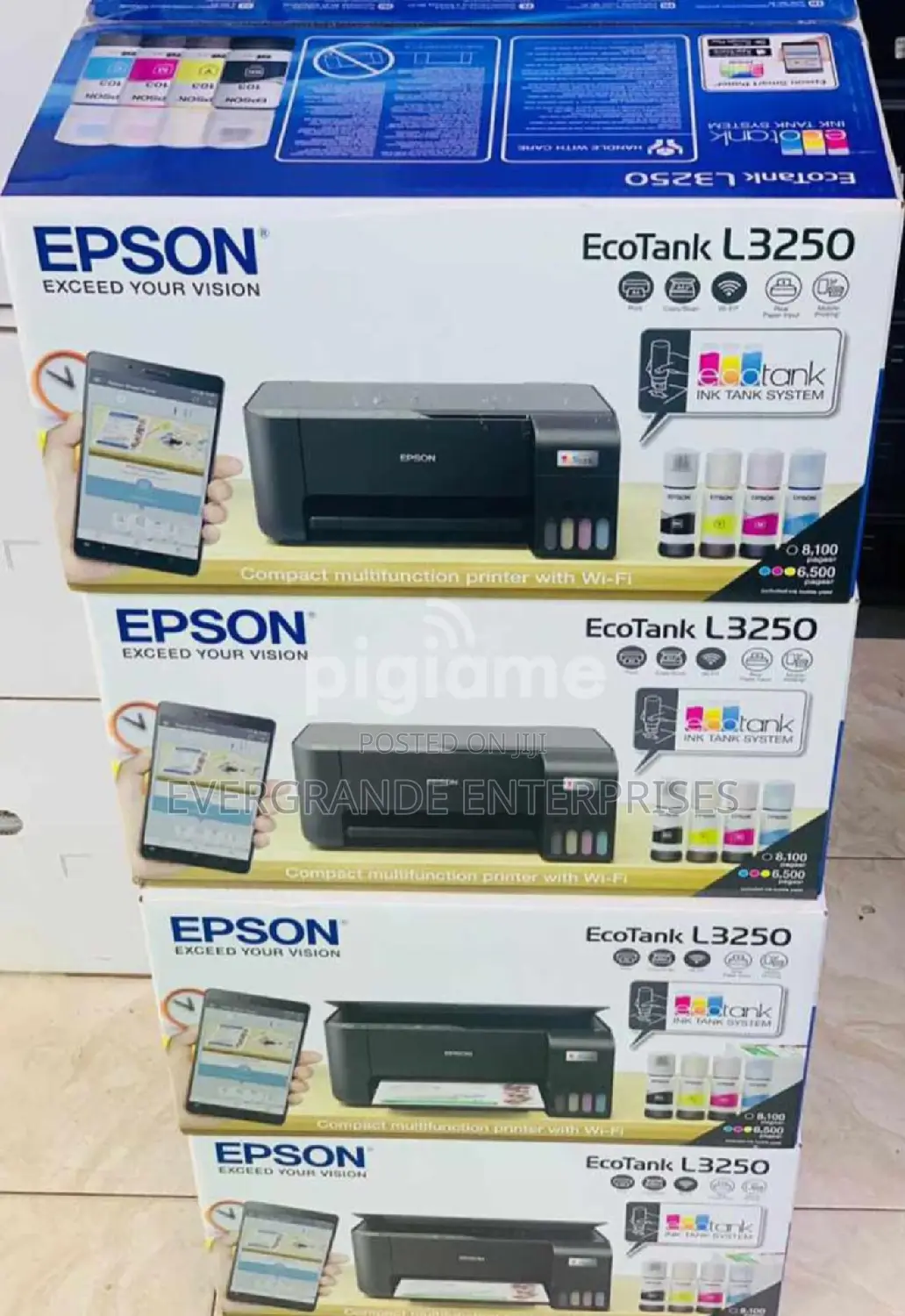 .Epson Ecotank L3250 A4 Wi-Fi All-in-One Ink Tank Printer