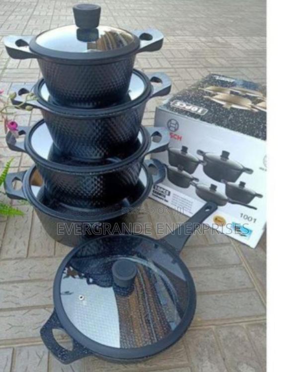 Bosch Cookware Bosch 11 PC Cookware With Silicon Lid Cover