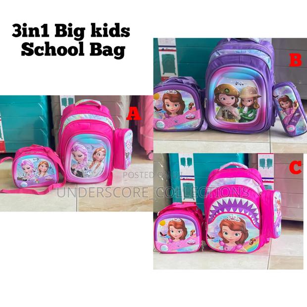 *Big Size 3in1 Cartoon Themed School Bags* - thumbnail 2