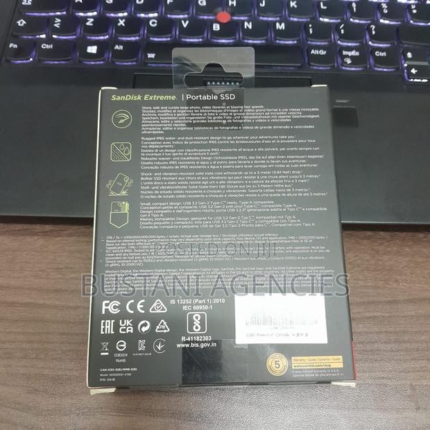 Sandisk Extreme Portable External SSD V2 – 4tb – Sdssde61-4t - thumbnail 2