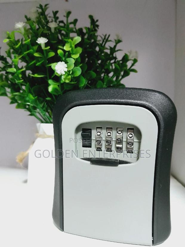 Grey Airbnb Combination Full Metallic Keylock Box - main view