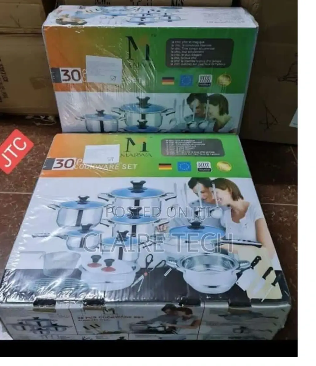 New 30 PCS Marwa Cookware Set Germany Made