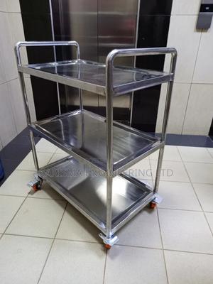 Stainless Steel 3 Tier Restaurant Trolley - thumbnail 2