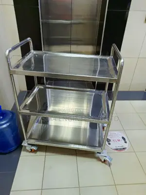 Stainless Steel 3 Tier Restaurant Trolley