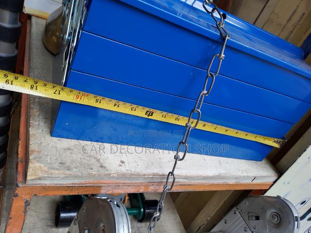 Empty Metallic Storage Tool Box - main view