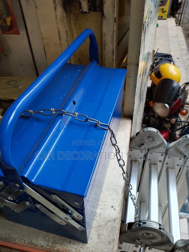 Blue Metallic 2 Sided Toolbox Carrier Box - thumbnail 5