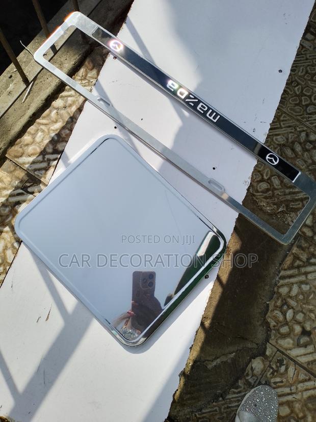 Mazda Metallic Plates Holder New Numbers