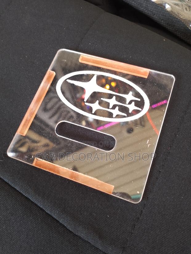 Subaru Clear Insurance Sticker Holders - main view