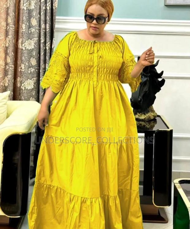 Ladies Maxi Free Fitting Cotton Dresses - thumbnail 2