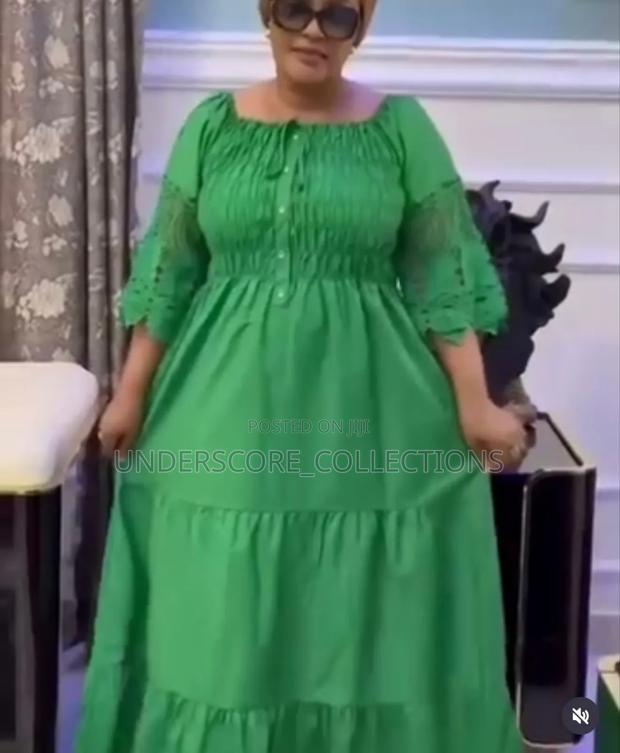 Ladies Maxi Free Fitting Cotton Dresses - thumbnail 3