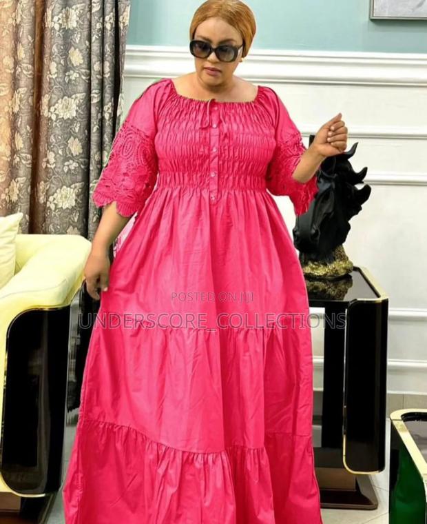 Ladies Maxi Free Fitting Cotton Dresses - thumbnail 4