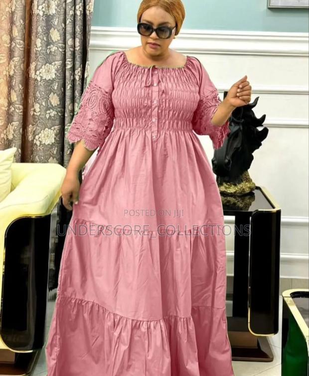 Ladies Maxi Free Fitting Cotton Dresses - thumbnail 5