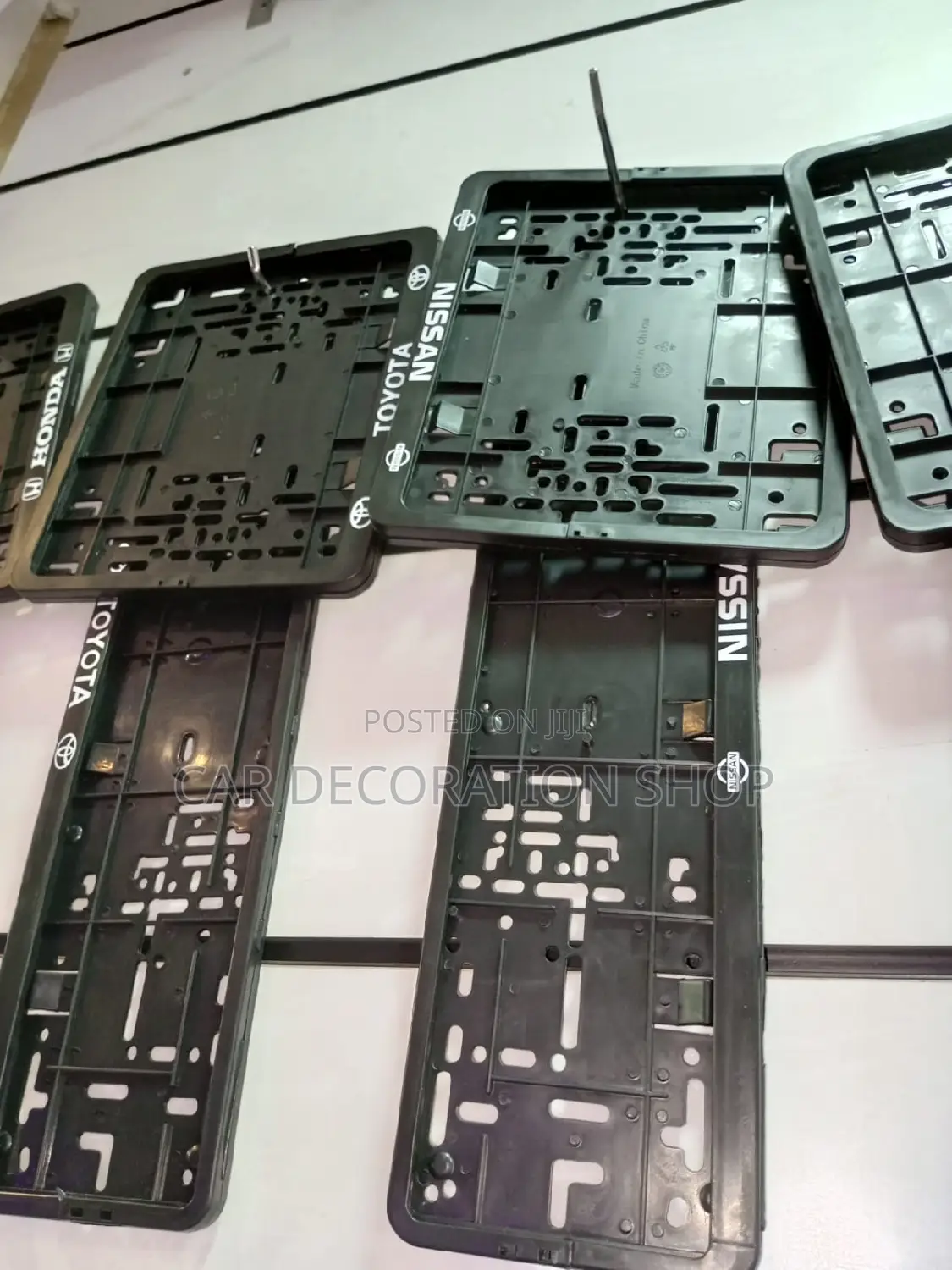 Toyota or Nissan Plastic Branded Plates Holder