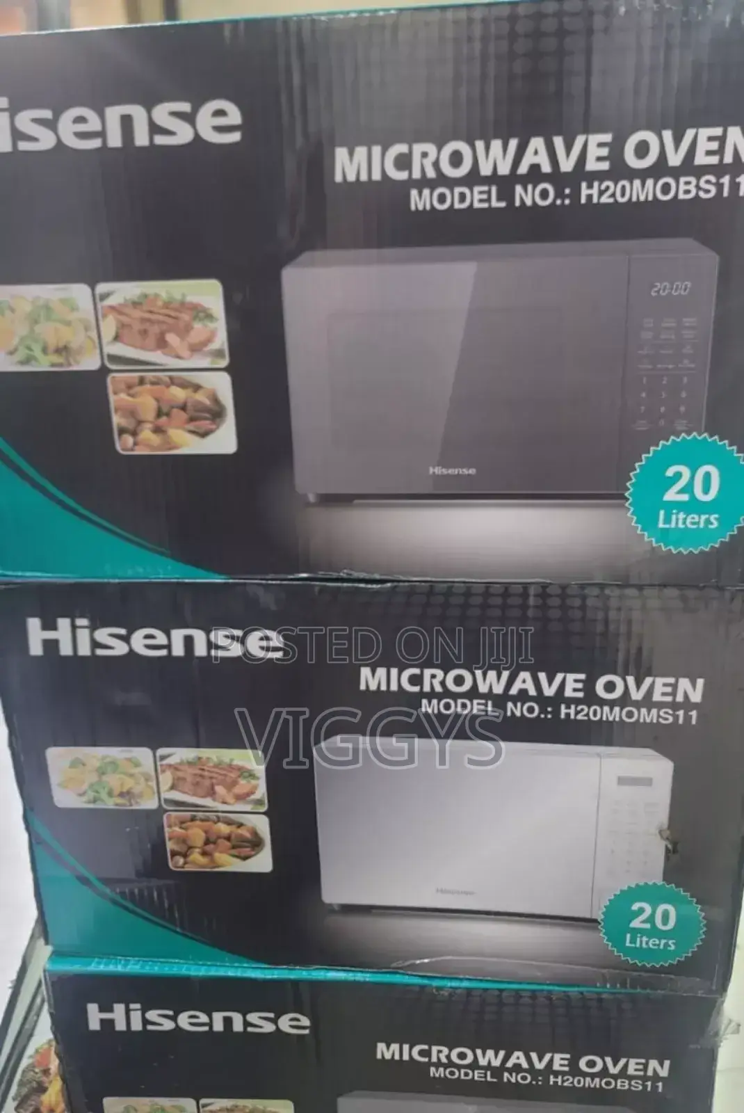 Brand New Silver and Black Hisense Digital Microwave